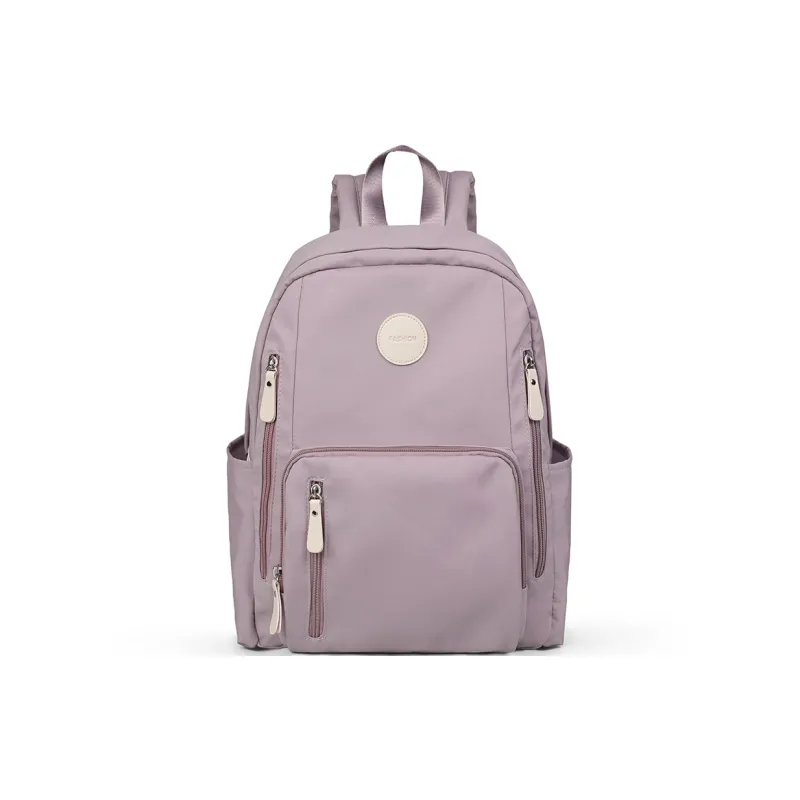 COMELY Fabric Laptop Backpack Regular Women's Ecru-7