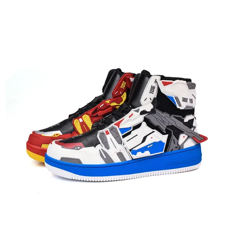Jerden Smith Coverage Slip Resistant And Abrasion Resistant High Top Skateboard Shoes Unisex-9