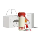 Shopping Bag, Color Block Red White+Red White Lanyard