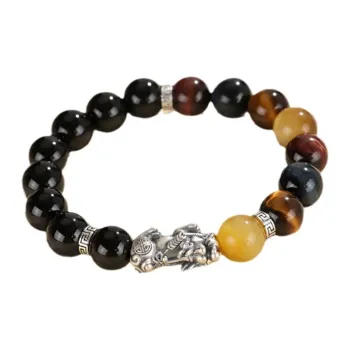 Emerald Tiger's Eye Stone Bracelets Unisex