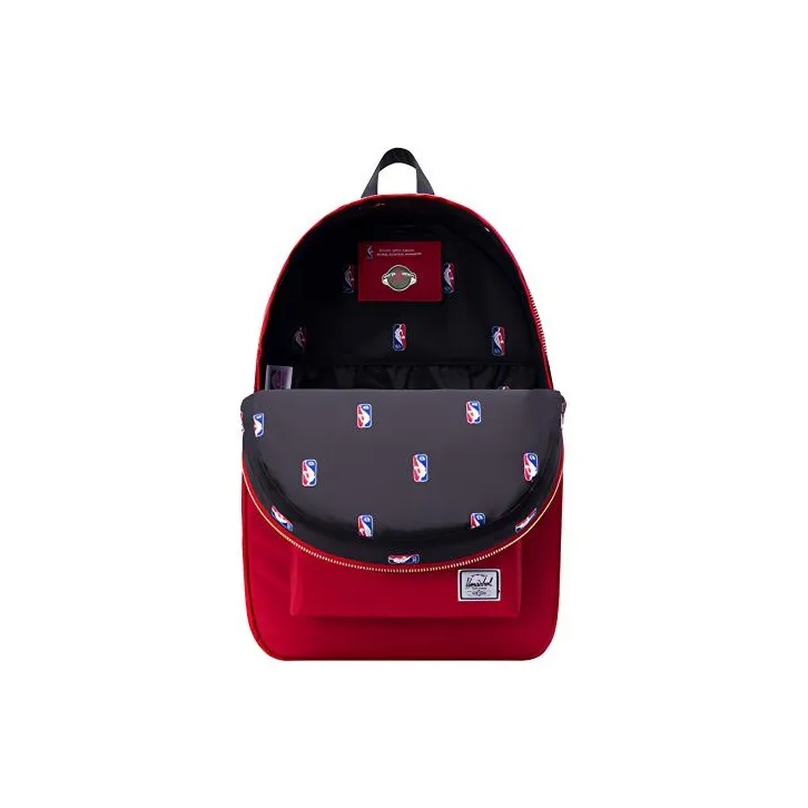 Herschel NBA Collaboration Polyester Backpack Large Size Unisex Red-1