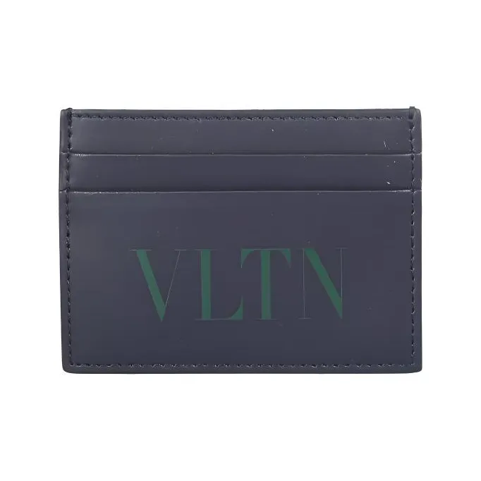 Valentino Valentino Luggage Collection Leather Card Holder Regular Men's Blue-0