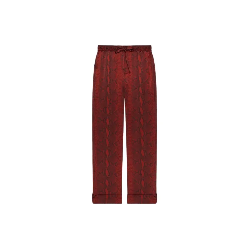 Givenchy SS25 Pajama Pants Men's Deep Red-0