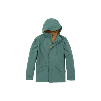 Timberland Water Resistant Windproof Breathable Rainproof Windbreaker Jacket Men's Amber Green