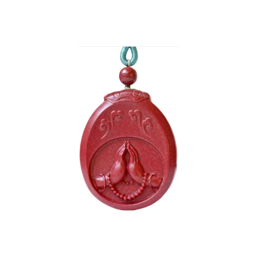HUWEI Cinnabar Jade Necklaces Unisex