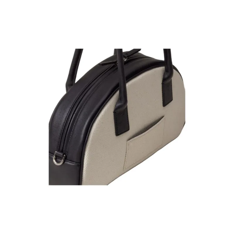 JOSEPH&STACEY Cotton Canvas Handbag Shoulder Bag Women's Ecru-3