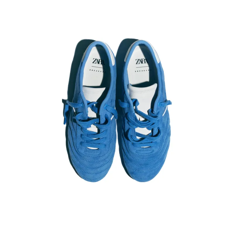 ZARA Low Top Casual Shoes Women's Blue-2
