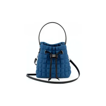 BPRIME 3D Cube Heat-Transfer Fabric Portable Crossbody Bag Shoulder Bag Mini Women's Vienna Blue