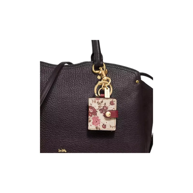 COACH Drew Litchi Grain Leather Crossbody Bags Shoulder Bags Handbags Large Size Women's Dark Deep Red-3