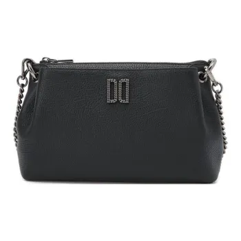 DAKS Cow Leather Crossbody Bag Shoulder Bag Women's Black
