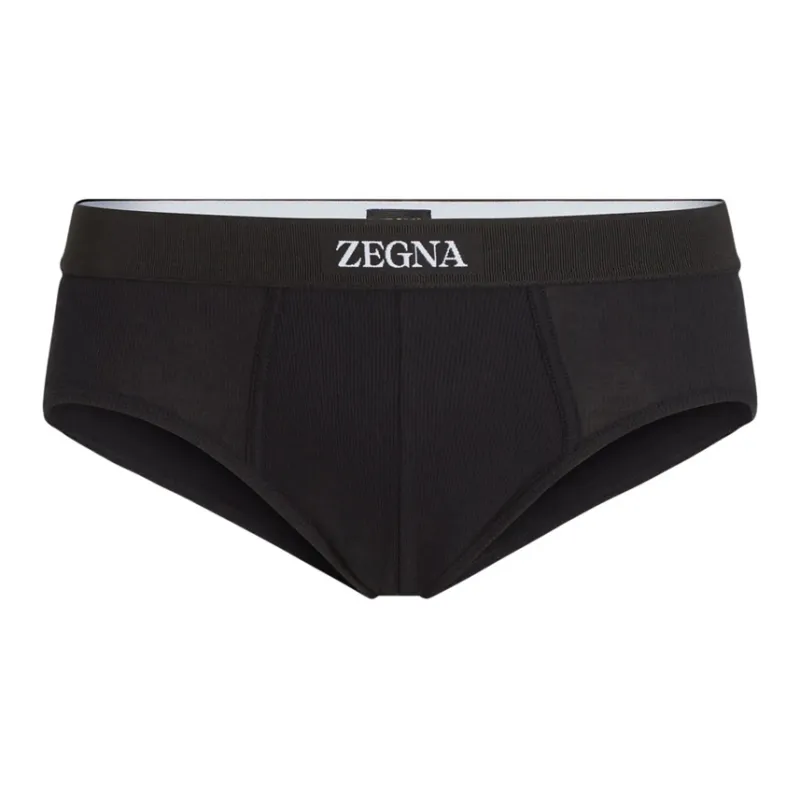 Ermenegildo Zegna Logo Waistband Briefs-0