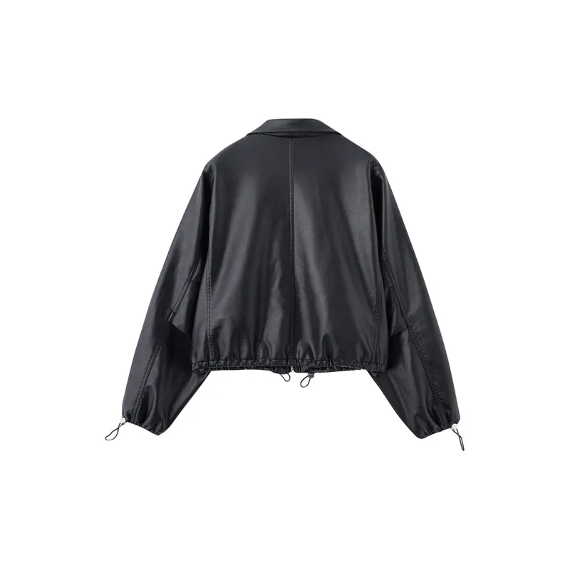 Yi Mengyuan Leather Jacket Women's-1