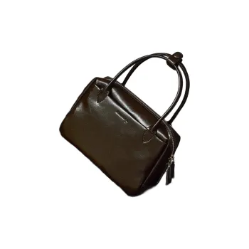 BEMIX PETS Cow Leather Handbag Women's Chocolate