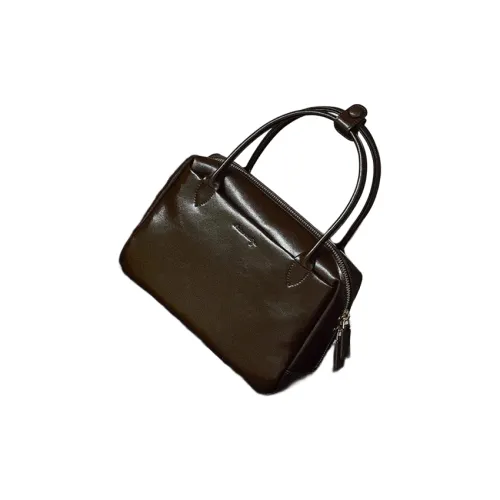 BEMIX PETS Cow Leather Handbag Women's Chocolate