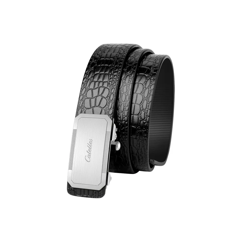 CATELLES Cow Leather Leather Belts Men's 3.5cm-1