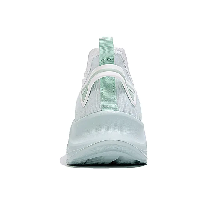 Warrior Breathable Lightweight Rebound Low Top Casual Running Shoes Women's White Light Green-3