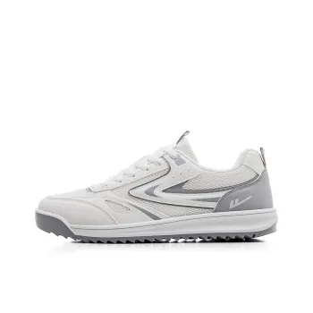 Warrior Anti Slip And Wear Resistant Breathable Low Top Casual Shoes Men's White Gray