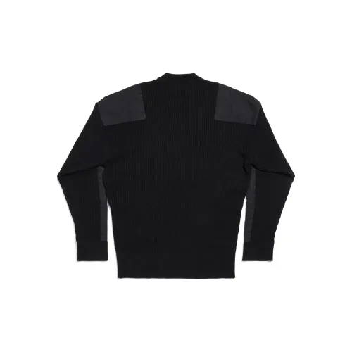 Balenciaga Knitwear Loose Fit Style Men's Black