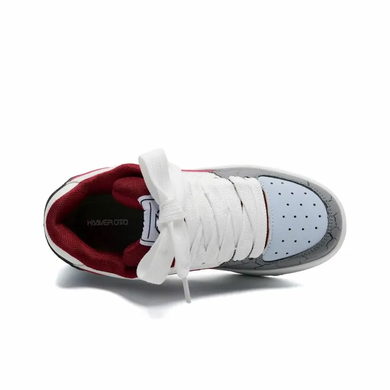 KAAVER OTTO Skateboard Shoes Unisex Low Top White-9