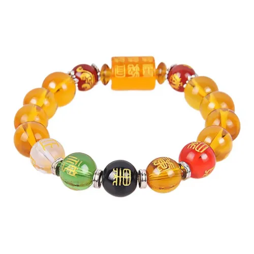 Emerald Colored Glaze Jade Bracelets Unisex