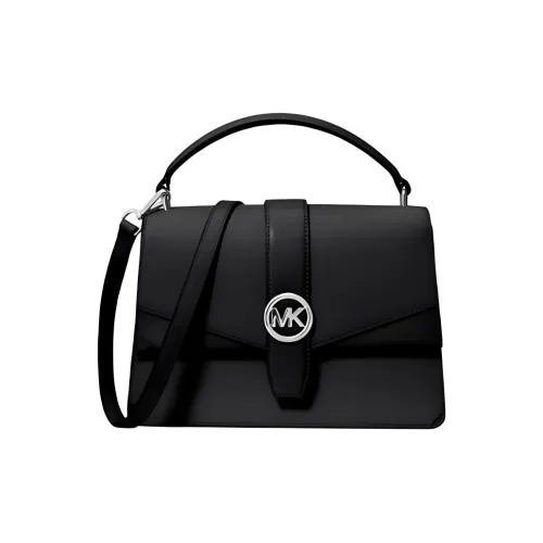 MICHAEL KORS Cow Leather Handbag Medium Size Women's Black