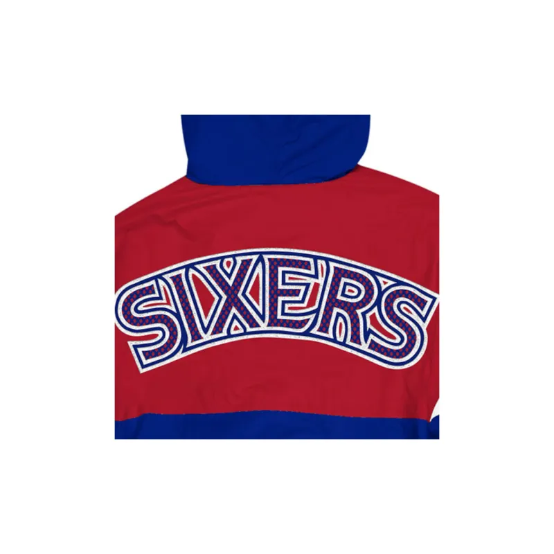 Mitchell Ness Jackets Unisex Red Blue-3