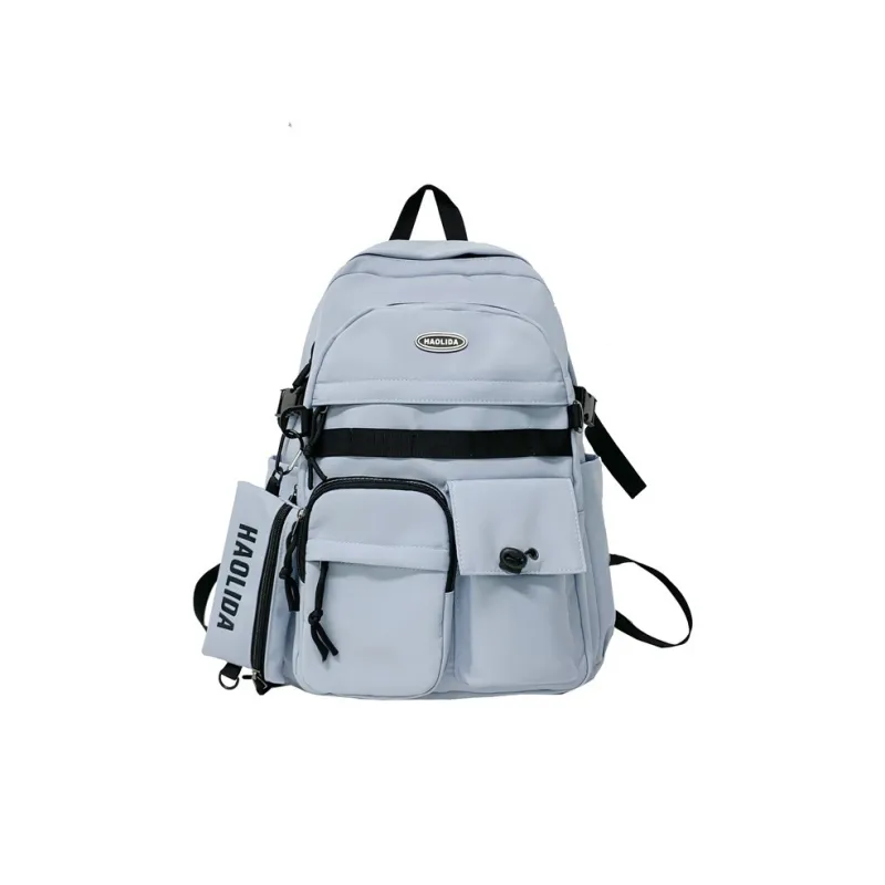 Cwatcun Nylon Backpack Unisex White/Black-21