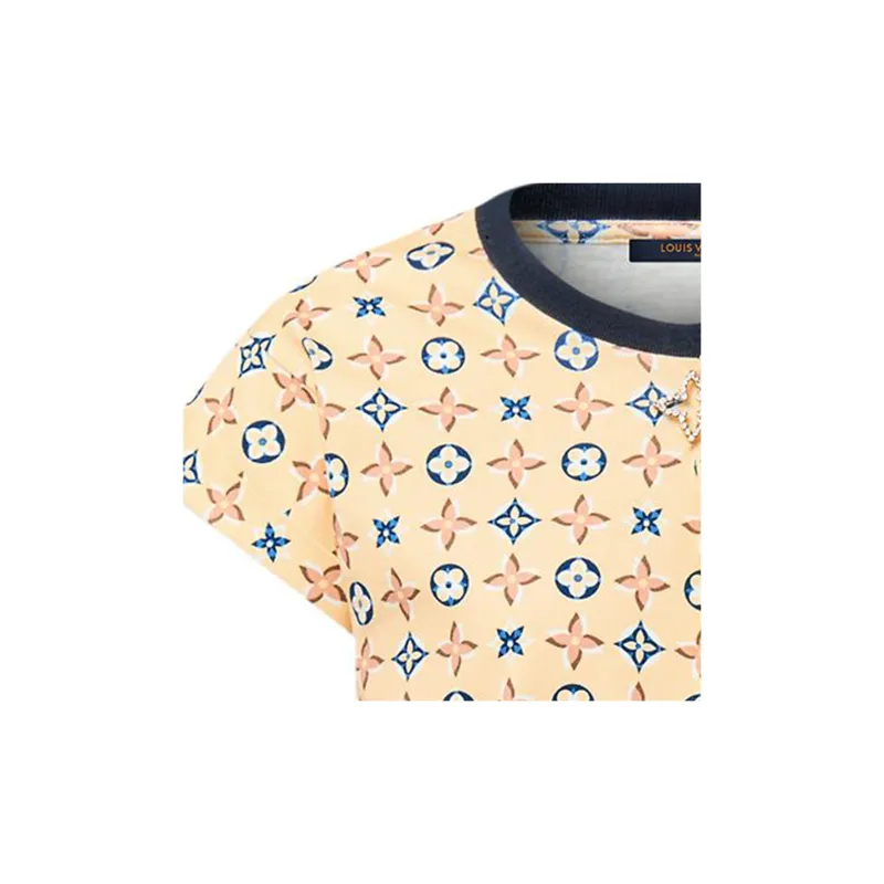 LOUIS VUITTON Monogram Kaleidoscope Brooch T Shirt-2