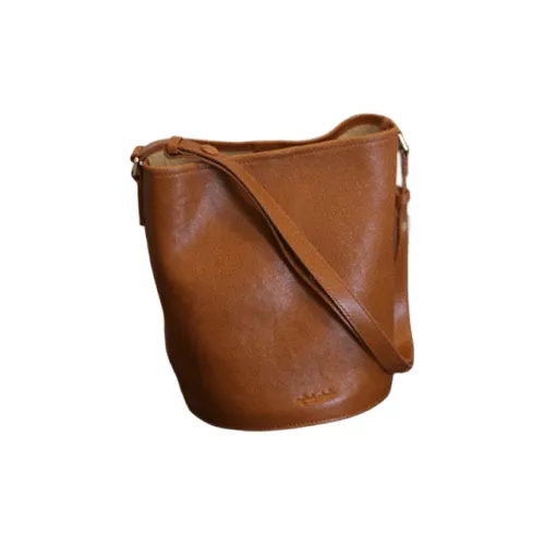 BEMIX PETS Cow Leather Shoulder Bag Women's Oak