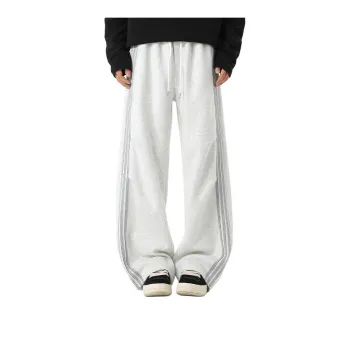 WOOD SOON Japanese Style Trendy 3 Stripes Sports Pants Unisex