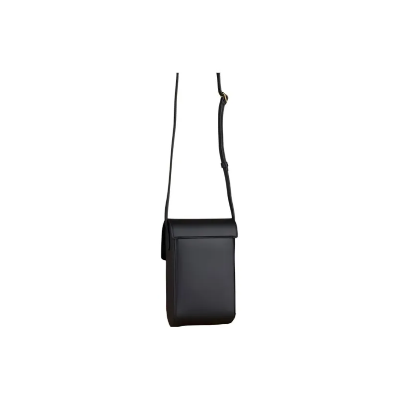 CAFUNE Cow Leather Shoulder Bag Crossbody Bag Women's Black-1