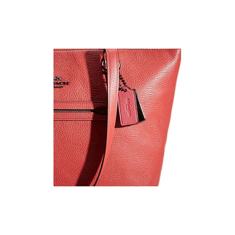 COACH Taylor Leather Dumpling Bag Tote Bag Shopping Bag Shoulder Bag Handbag Large Size Women's Red-2