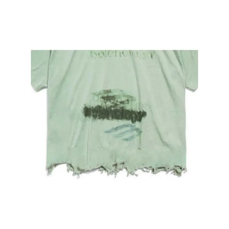 Balenciaga T Shirt Women's Green-2