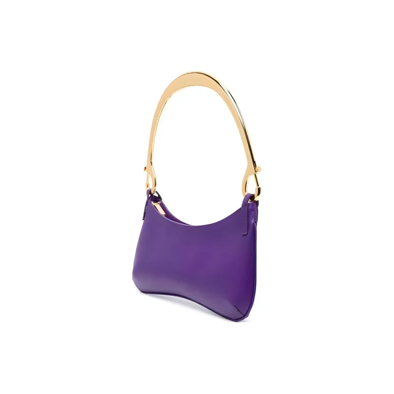 Jacquemus Cow Leather One Shoulder Handbags Women's Pink Purple-1