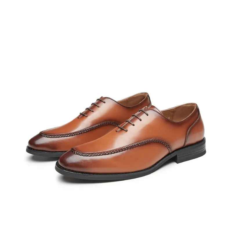 Kaltendin Cow Leather Commute Vintage Elegant Minimalist Style Comfortable Dress Shoes Men's-9