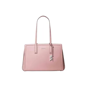 MICHAEL KORS Cow Leather Tote Bag, Shopping Bag, Shoulder Bag Medium Size Women's Light Pink