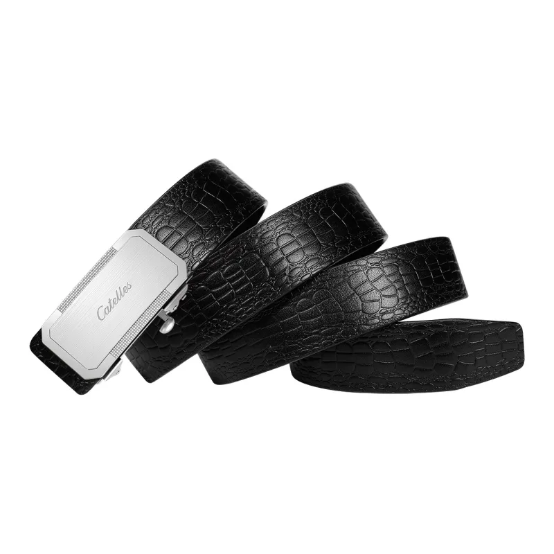 CATELLES Cow Leather Leather Belts Men's 3.5cm-2