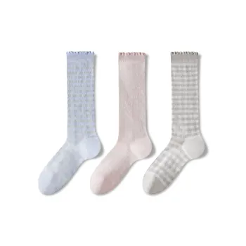 JIAZINI Knee High Socks Women's Combo Set
