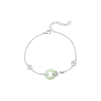 Zheng Baifu Hetian Jade Bracelets White Jade/Pale Greenish White Jade Women's