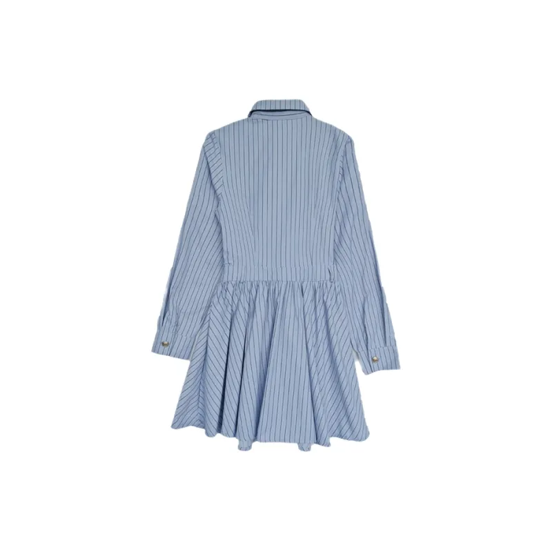 BDGU Long Sleeved Dress Women's Blue-1