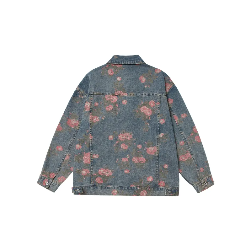 HOKLV Classic Denim Jacket Unisex Blue Tone Presentation-1