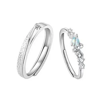 GUDUD S999 Fine Silver Rings Unisex-0