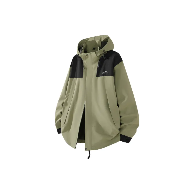 Kepu Waterproof And Windproof To Keep Warm Windbreaker Jacket Unisex Black-5