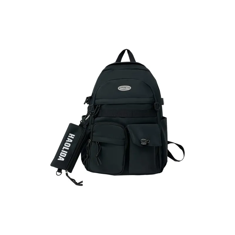Cwatcun Nylon Backpack Unisex White/Black-9
