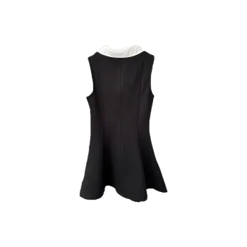 Oudifu Sleeveless Dress Women's Black