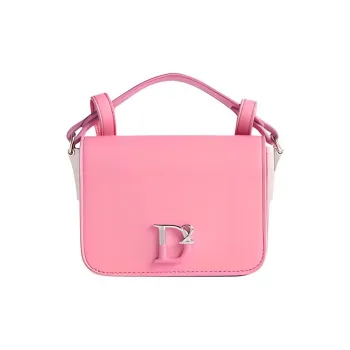 DSQUARED 2 Leather Portable Crossbody Bag Shoulder Bag Women's Pink