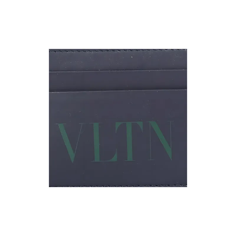 Valentino Valentino Luggage Collection Leather Card Holder Regular Men's Blue-3