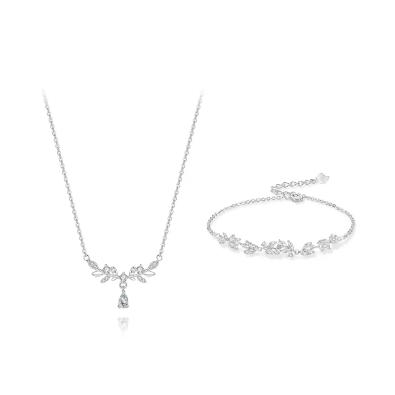 KUMET Sterling Silver Necklaces Women's Couple Bestie Same Style-0
