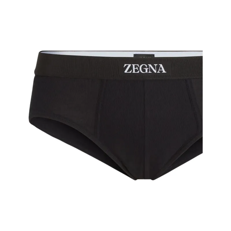Ermenegildo Zegna Logo Waistband Briefs-1