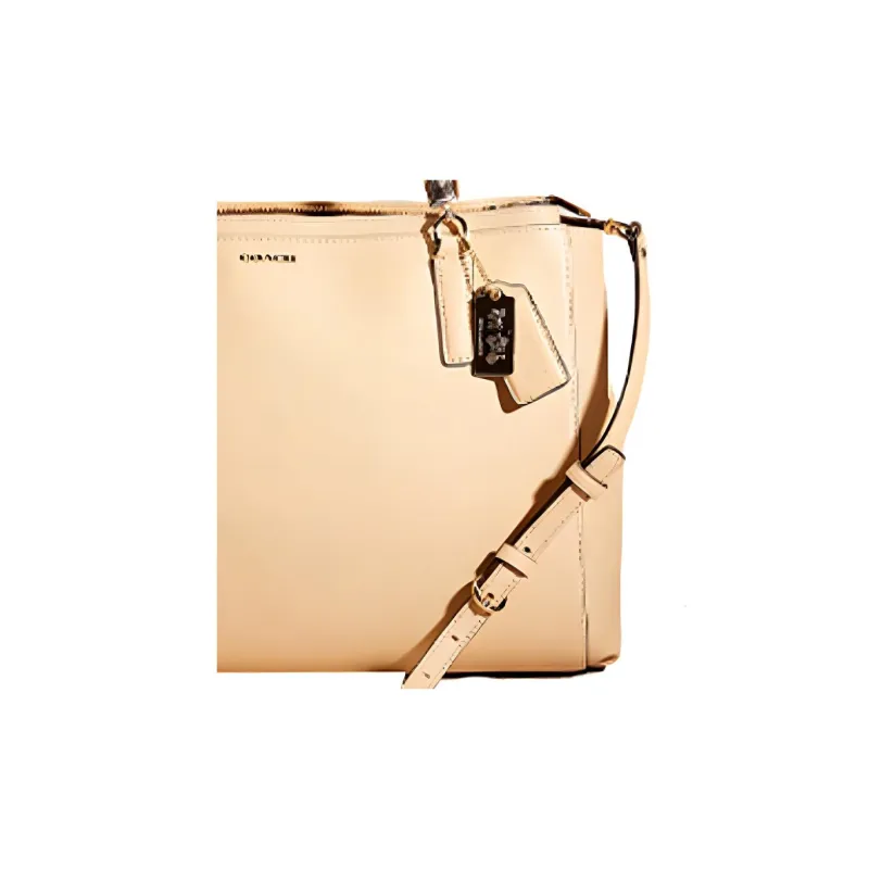 COACH Madison Leather Tote Bag Shopping Bag One Shoulder Handbag Large Size Women's Tan-1
